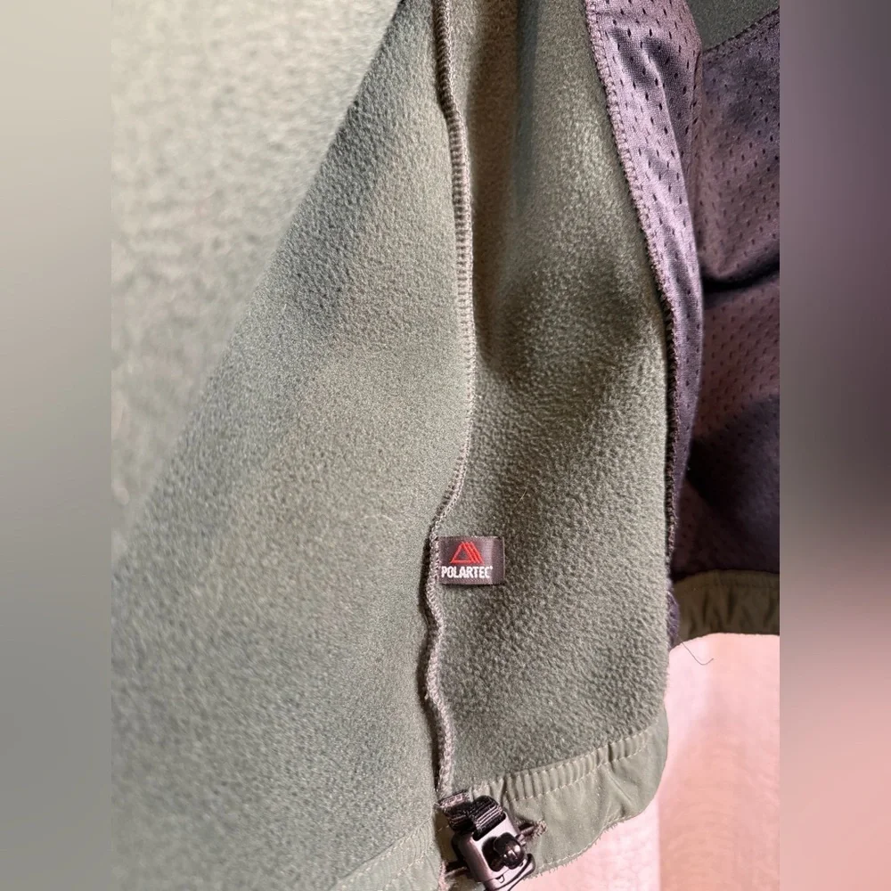 L.L. Bean Men’s Polartec Fleece Vest XXL Regular Green Full Zip Outdoor